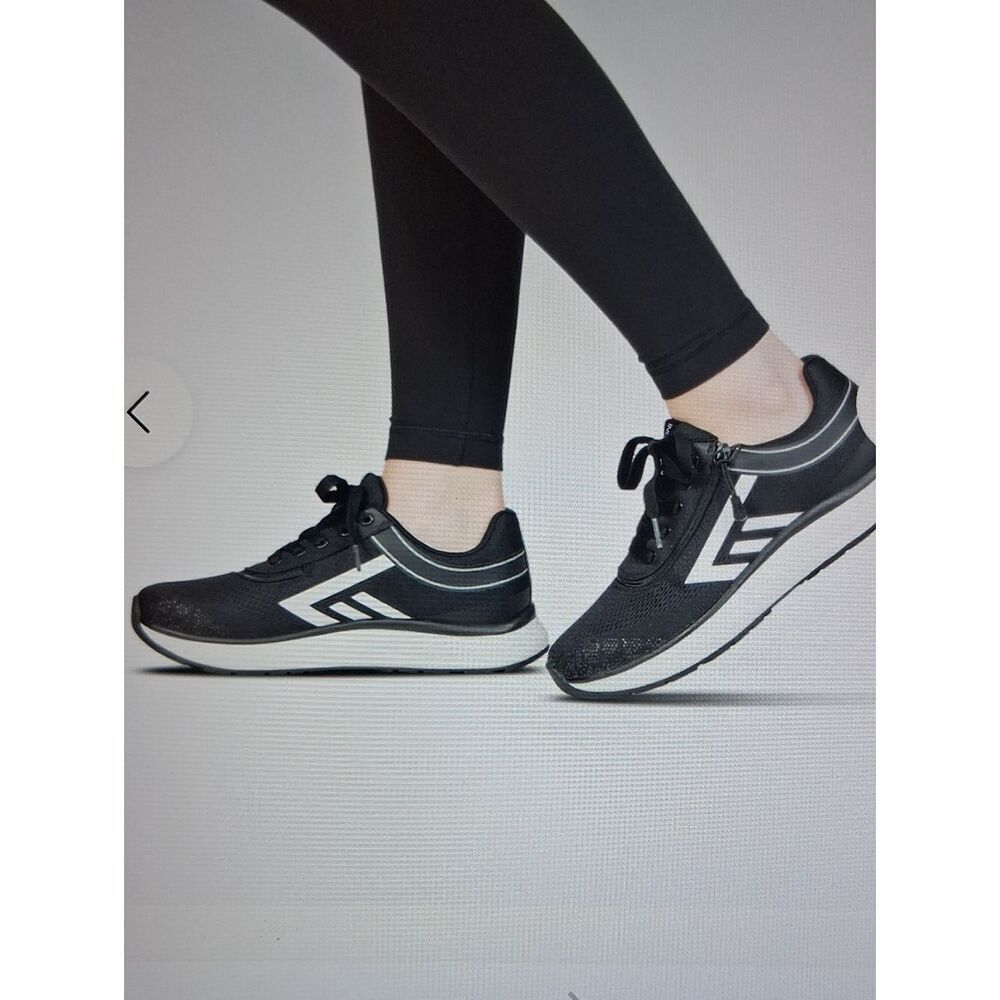 Billy Sport Inclusion Too Sneakers Womens Black & White Size 10 Wide New In Box